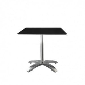 Table à Pied Central - 70 x 70 cm - Noir Garbar - 1
