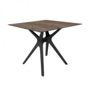 Table Chêne à Pied Noir - 90 x 90 cm Resol - 1