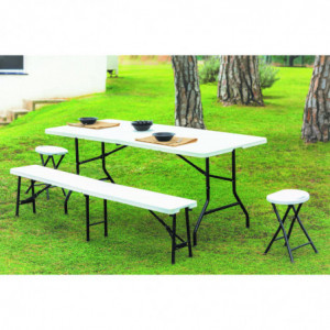 Table Pliante Easytable - 243 x 76 cm - Blanc Garbar - 6