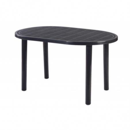 Table Gala - 140 x 90 cm - Anthracite - Lot de 4 Garbar - 1 Table Gala - 140 x 90 cm - Anthracite - Lot de 4 Garbar - 1