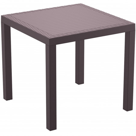 Table India - 80 x 80 cm - Chocolat Garbar - 1 Table India - 80 x 80 cm - Chocolat Garbar - 1