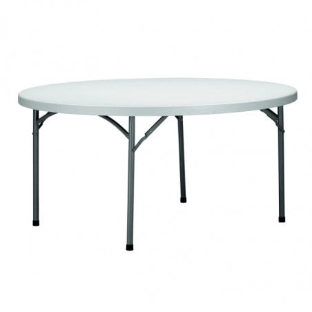 Table Pliante Krauss - Ø 160 cm - Blanc Garbar - 1