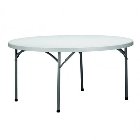 Table Pliante Mozart - Ø 160 cm - Blanc Garbar - 1