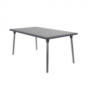 Table New Flash - 160 x 90 cm - Gris Foncé Resol - 1