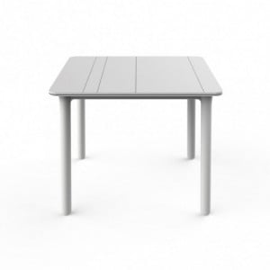 Table Noa Blanche à Pieds Blancs - 90 x 90 cm Garbar - 1