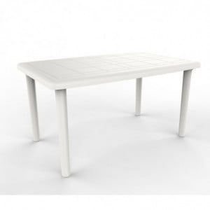 Table Olot - 140 x 90 cm - Blanc Garbar - 1