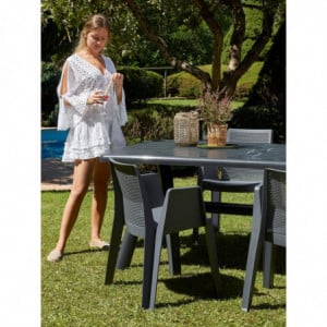 Table Orquidea - 180 x 90 cm - Anthracite Garbar - 7