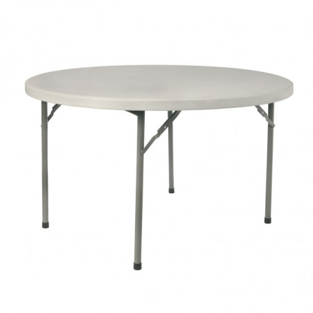 Table Pliante Rossini - Ø 120 cm - Blanc Garbar - 1