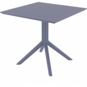 Table Sky - 80 x 80 cm - Gris Foncé Garbar - 1