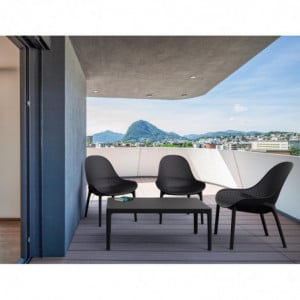 Table Sky Lounge - 100 x 60 cm - Blanc Garbar - 4