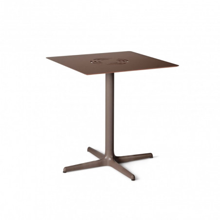 Table Toledo Aire - 70 x 70 cm - Chocolat Resol - 1