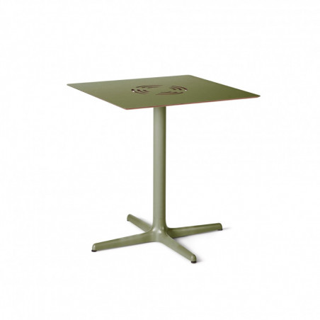 Table Toledo Aire - 70 x 70 cm - Gris Vert Resol - 1