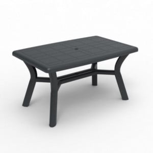 Table Tulipan - 140 x 90 cm - Anthracite Garbar - 1