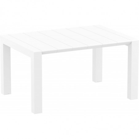Table Extensible Vegas - 140 x 100 cm - Blanc Garbar - 1 Table Extensible Vegas - 140 x 100 cm - Blanc Garbar - 1