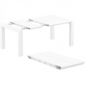 Table Extensible Vegas - 140 x 100 cm - Blanc Garbar - 2