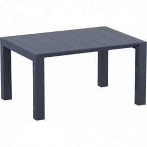 Table Extensible Vegas - 140 x 100 cm - Gris Foncé Garbar - 1