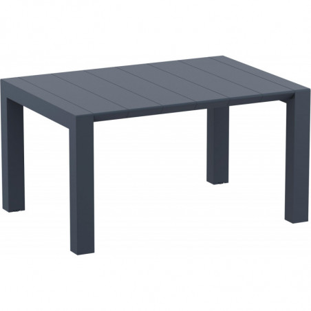 Table Extensible Vegas - 140 x 100 cm - Gris Foncé Garbar - 1 Table Extensible Vegas - 140 x 100 cm - Gris Foncé Garbar - 1