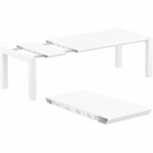 Table Extensible Vegas - 180 x 100 cm - Blanc Garbar - 2