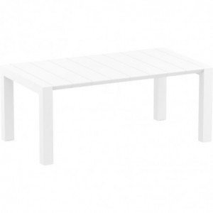Table Extensible Vegas - 180 x 100 cm - Blanc Garbar - 3