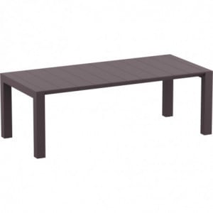 Table Extensible Vegas - 180 x 100 cm - Chocolat Garbar - 1