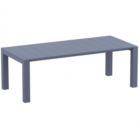 Table Extensible Vegas - 180 x 100 cm - Gris Foncé Garbar - 1 Table Extensible Vegas - 180 x 100 cm - Gris Foncé Garbar - 1