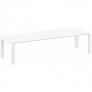 Table Extensible Vegas - 260 x 100 cm - Blanc Garbar - 1