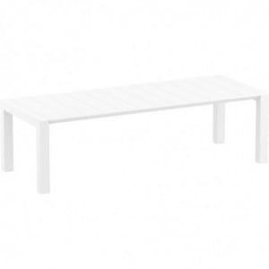Table Extensible Vegas - 260 x 100 cm - Blanc Garbar - 3