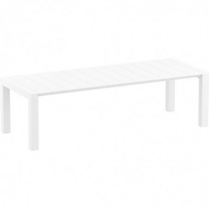 Table Extensible Vegas - 260 x 100 cm - Blanc Garbar - 3