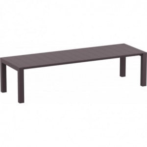 Table Extensible Vegas - 260 x 100 cm - Chocolat Garbar - 1