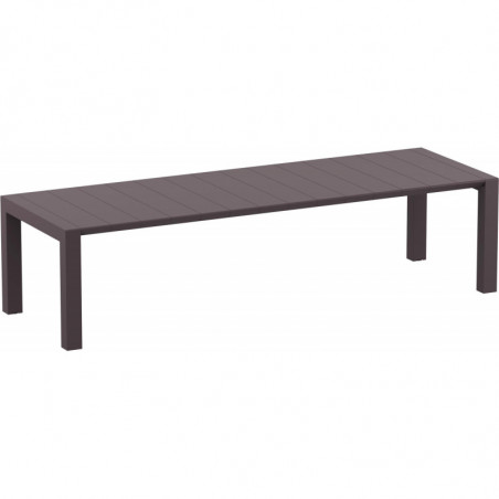 Table Extensible Vegas - 260 x 100 cm - Chocolat Garbar - 1 Table Extensible Vegas - 260 x 100 cm - Chocolat Garbar - 1