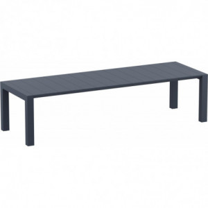 Table Extensible Vegas - 260 x 100 cm - Gris Foncé Garbar - 1