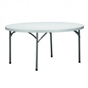 Table Pliante Verdi - Ø 150 cm - Blanc Garbar - 1