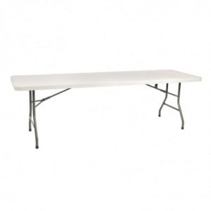 Table Pliante Wagner - 240 x 80 cm - Blanc Garbar - 1