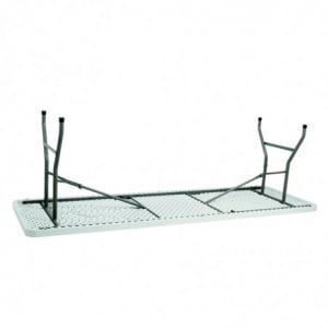 Table Pliante Wagner - 240 x 80 cm - Blanc Garbar - 2