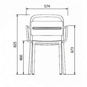 Fauteuil Como - Ivoire - Lot de 2 Resol - 2