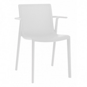 Fauteuil Beekat - Blanc - Lot de 2 Resol - 1