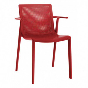 Fauteuil Beekat - Rouge - Lot de 2 Resol - 1