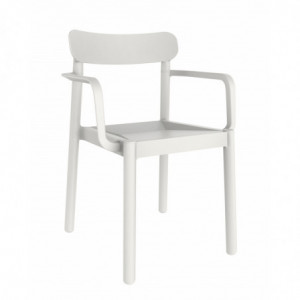 Fauteuil Elba - Blanc - Lot de 4 Garbar - 1