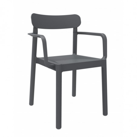 Fauteuil Elba - Gris Foncé - Lot de 4 Garbar - 1