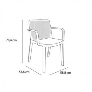 Fauteuil Fresh - Blanc - Lot de 4 Garbar - 4