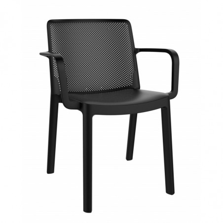 Fauteuil Fresh - Noir - Lot de 4 Garbar - 1 Fauteuil Fresh - Noir - Lot de 4 Garbar - 1