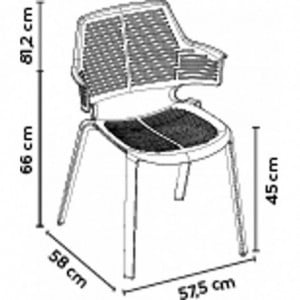 Fauteuil Ikona - Ivoire - Lot de 2 Resol - 2