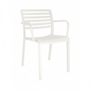 Fauteuil Lama - Blanc - Lot de 2 Resol - 1