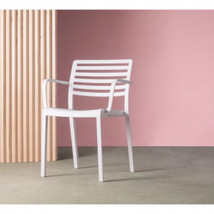 Fauteuil Lama - Blanc - Lot de 2 Resol - 3