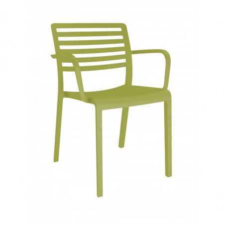 Fauteuil Lama - Vert Olive - Lot de 2 Resol - 1