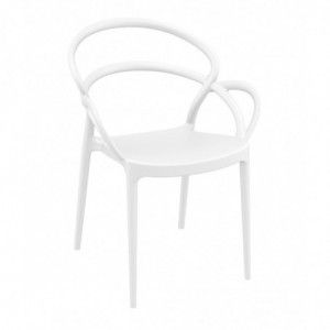 Fauteuil Mila - Blanc - Lot de 4 Garbar - 1