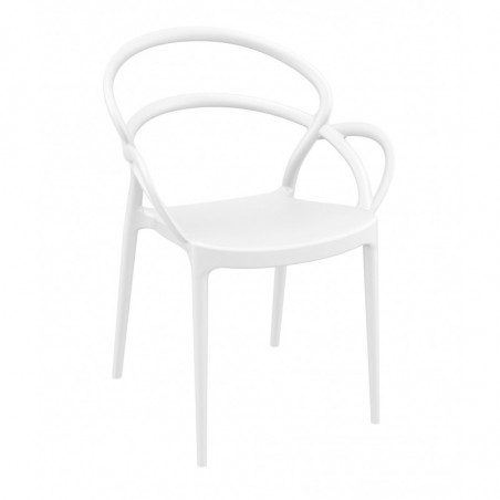 Fauteuil Mila - Blanc - Lot de 4 Garbar - 1