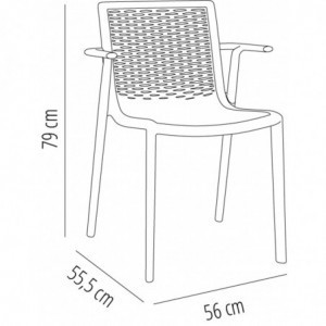 Fauteuil Net-Kat - Sable - Lot de 2 Resol - 2