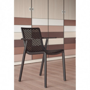 Fauteuil Net-Kat - Chocolat - Lot de 2 Resol - 3