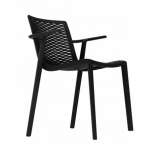 Fauteuil Net-Kat - Noir - Lot de 2 Resol - 1